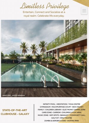 Swimming Pool in 2 BHK Apartment at JP Galaxy, Ambernath – for Sale