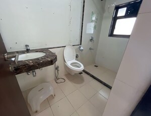 Bathroom in 3 BHK Apartment at Prabhadevi CHS, Prabhadevi – for Rent