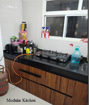 Kitchen in 1 RK Apartment at Nyati Elysia, Kharadi – for Rent
