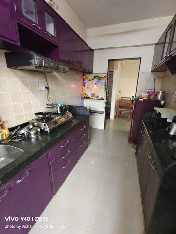 Kitchen in 2 BHK Apartment at Coral Heights, Kavesar – for Rent