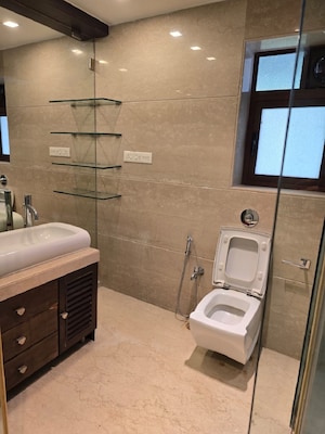 Bathroom in 2 BHK Apartment at Bandra West – for Rent