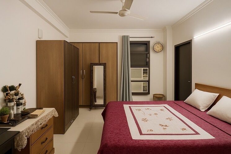 Bedroom, royal-residency-gurgaon 4 Bedroom 3000 Sq.Ft. Apartment In Sector 45 Gurgaon 9520066
