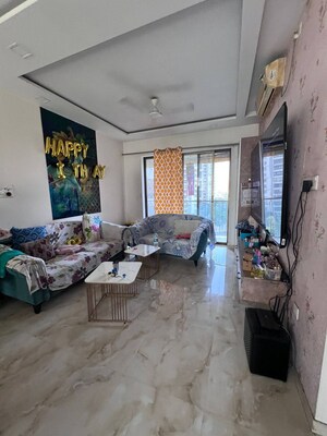Living Room in 3 BHK Apartment at Lodha Luxuria, Majiwada – for Rent
