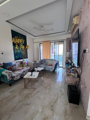 Living Room in 3 BHK Apartment at Lodha Luxuria, Majiwada – for Rent