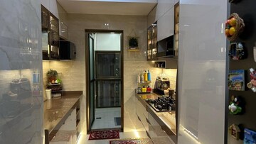 Kitchen in 3 BHK Apartment at Lodha Luxuria Priva, Majiwada – for Rent