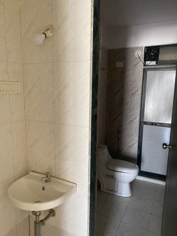 Bathroom in 3 BHK Apartment at Victory Guru Purnima, Ulwe – for Rent