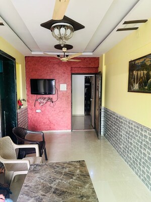 Living Room in 2 BHK Apartment at Krishna Paradise Ulwe, Ulwe Sector 17 – for Rent