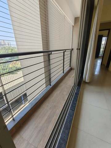 Balcony in 2.5 BHK Apartment at Runwal Eirene, Balkum Pada – for Rent