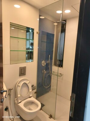 Bathroom in 3 BHK Apartment at Lodha Primo, Parel – for Rent