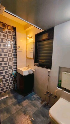 Bathroom in 1 BHK Apartment at Lodha Paradise, Majiwada – for Rent