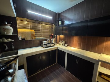 Kitchen in 3 BHK Apartment at Lodha Paradise, Majiwada – for Rent