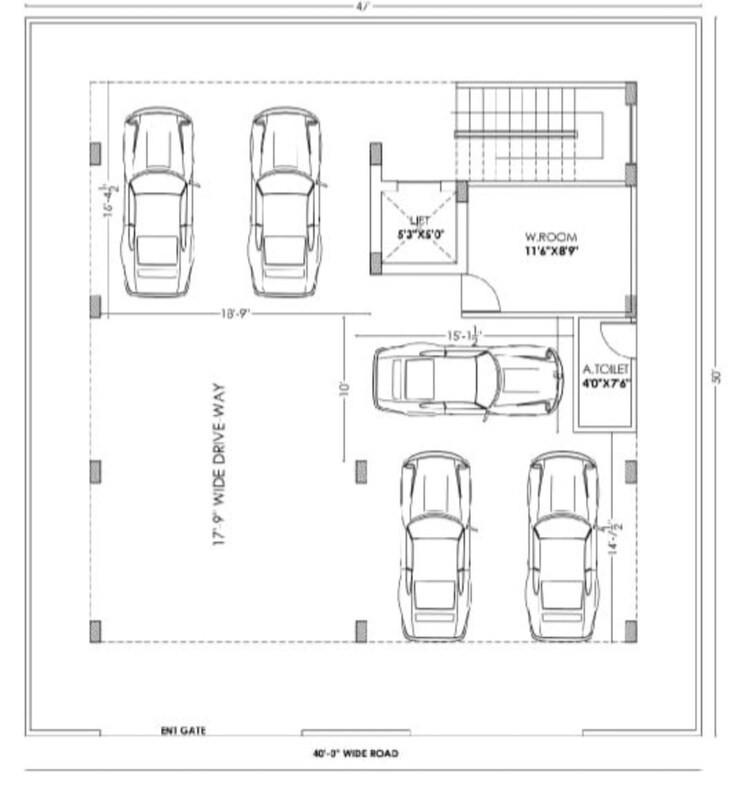 Floor Plan, miyapur 4 Bedroom 1900 Sq.Ft. Apartment In Miyapur Hyderabad 9520653