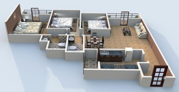 Living Room in 2 BHK Apartment at Lodha Fiorenza, Goregaon East – for Rent