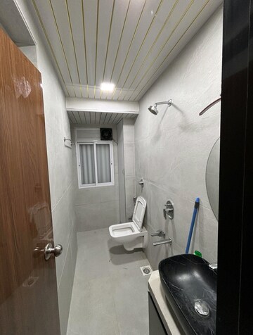 Bathroom in 3 BHK Apartment at Shrusti Saroj Sadan CHS, Naupada – for Rent