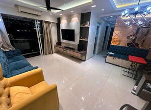 Living Room in 2 BHK Apartment at Courtyard by Narang Realty and The Wadhwa Group, Pokhran Road No Two – for Rent