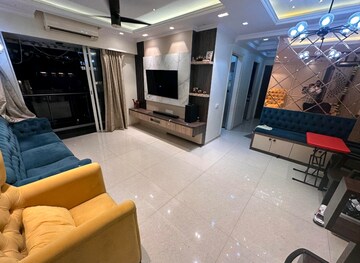 Living Room in 2 BHK Apartment at Courtyard by Narang Realty and The Wadhwa Group, Pokhran Road No Two – for Rent