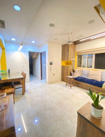 Living Room in 2 BHK Apartment at Lodha Amara, Kolshet Road – for Rent