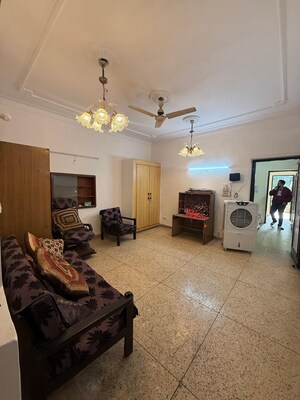 Living Room in 1 BHK Builder Floor at Kalkaji – for Rent