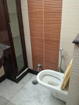 Bathroom in 3 BHK Builder Floor at Sarvapriya Vihar – for Rent