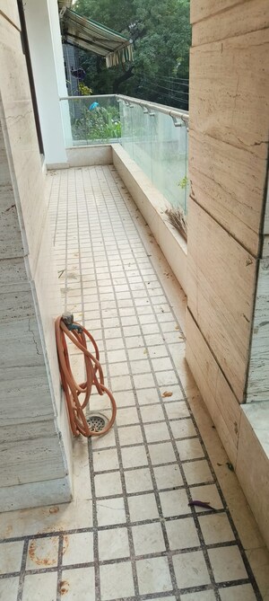 Balcony in 3 BHK Builder Floor at Defence Colony – for Rent