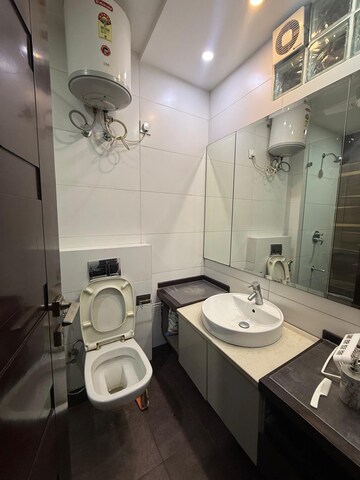 Bathroom in 3 BHK Builder Floor at Chittaranjan Park – for Rent