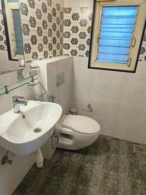 Bathroom in 3 BHK Apartment at Harsh Paradise, Aundh – for Rent