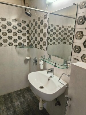 Bathroom in 3 BHK Apartment at Harsh Paradise, Aundh – for Rent