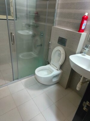 Bathroom in 3 BHK Apartment at Harsh Paradise, Aundh – for Rent