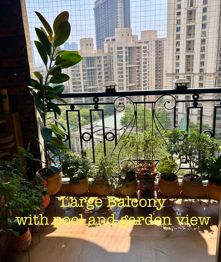 Balcony, hiranandani-meadows 3 Bedroom 1200 Sq.Ft. Apartment In Manpada Thane 9520905