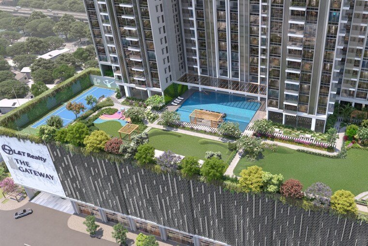 Balcony, l-and-t-the-gateway 3 Bedroom 1450 Sq.Ft. Apartment In Sewri Mumbai 9520924
