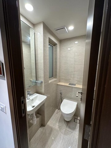 Bathroom in 1 BHK Apartment at Hiranandani Regent Hill, Powai – for Rent