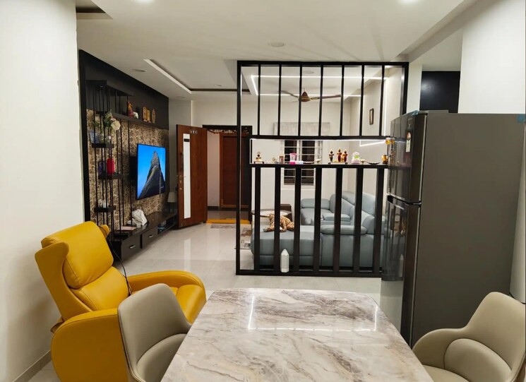 Living Room, crown-whistling-woods 3 Bedroom 1735 Sq.Ft. Apartment In Kokapet Hyderabad 9521000