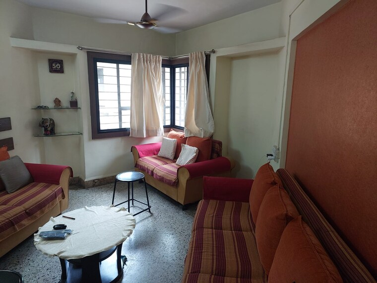 Living Room, morya-darshan 2 Bedroom 1000 Sq.Ft. Apartment In Pashan Pune 9521036