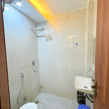 Bathroom in 1 BHK Builder Floor at Saket – for Rent