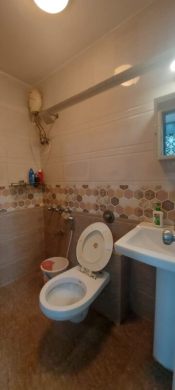 Bathroom in 3 BHK Apartment at Midcity Shiv And Shivam, Andheri West – for Rent