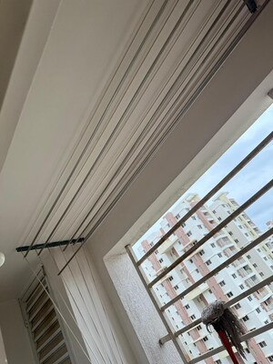 Balcony in 3 BHK Apartment at Aparna Sarovar Grande, Nallagandla – for Rent