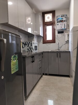 Kitchen in 1 BHK Builder Floor at Chattarpur – for Rent