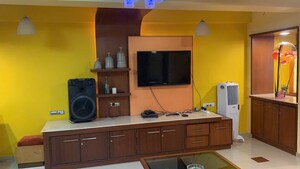 Living Room in 4 BHK Apartment at Bodakdev – for Rent