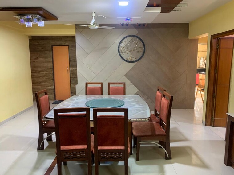 Dining area, bodakdev 4 Bedroom 3500 Sq.Ft. Apartment In Bodakdev Ahmedabad 9521402