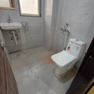 Bathroom in 1 RK Builder Floor at Chattarpur – for Rent