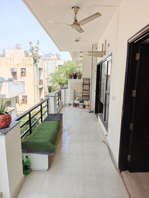 Balcony in 3 BHK Builder Floor at Sushant Lok I – for Rent