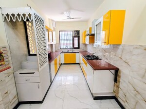 Kitchen in 3 BHK Builder Floor at Sushant Lok I – for Rent