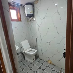 Bathroom in 1 BHK Builder Floor at Saket – for Rent