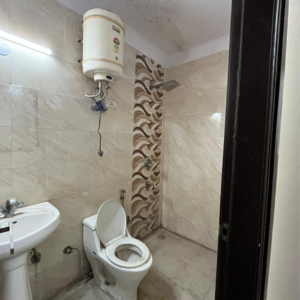 Bathroom in 2 BHK Builder Floor at Chattarpur – for Rent