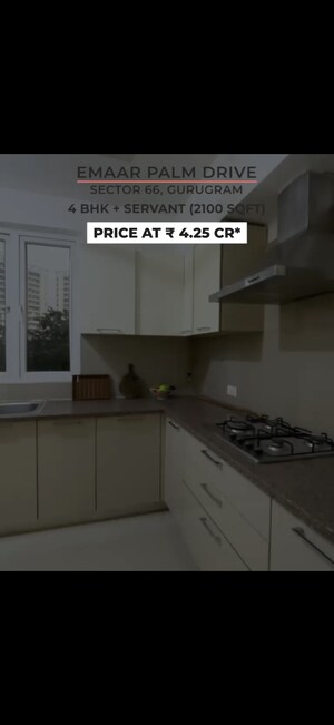 Kitchen in 3 BHK Apartment at Emaar The Palm Drive-Palm Studios, Sector 66 – for Sale