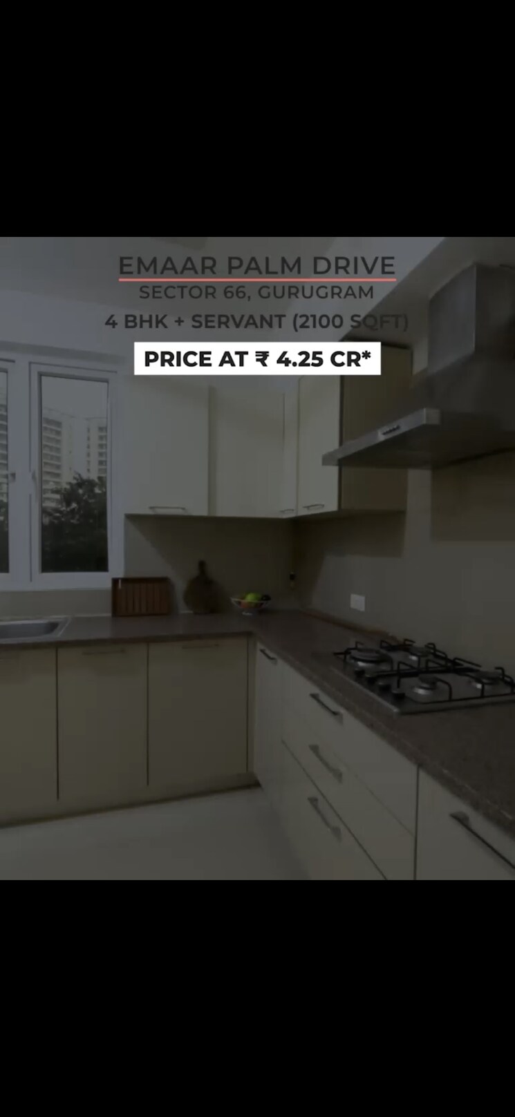 Kitchen, emaar-the-palm-drive-palm-studios 3 Bedroom 2100 Sq.Ft. Apartment In Sector 66 Gurgaon 9521559