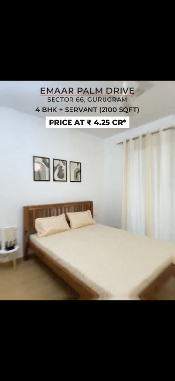 Bedroom in 3 BHK Apartment at Emaar The Palm Drive-Palm Studios, Sector 66 – for Sale