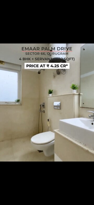 Bathroom in 3 BHK Apartment at Emaar The Palm Drive-Palm Studios, Sector 66 – for Sale