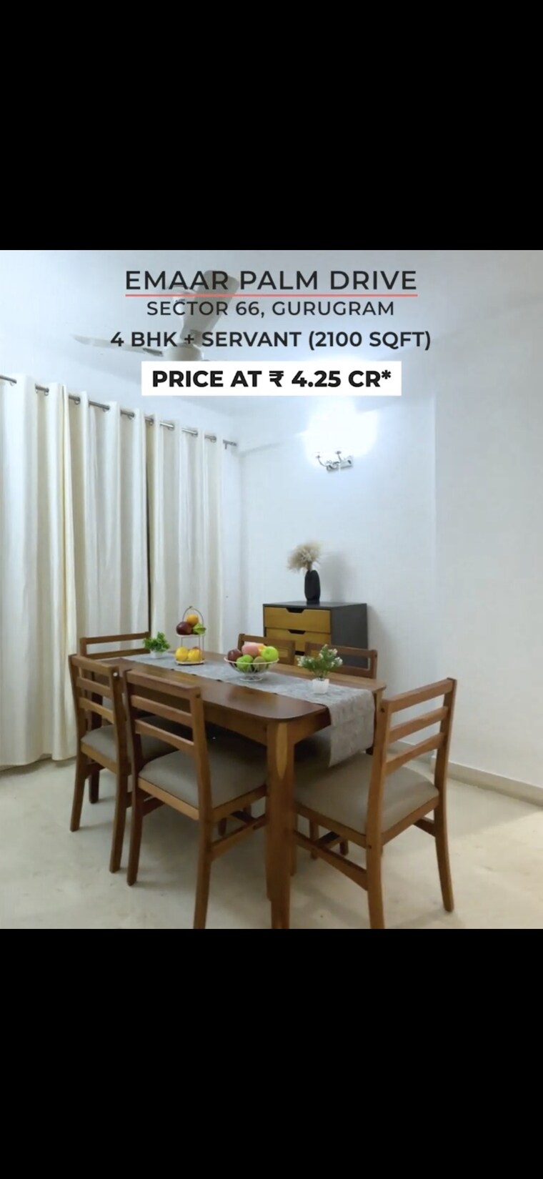 Master Bedroom, emaar-the-palm-drive-palm-studios 3 Bedroom 2100 Sq.Ft. Apartment In Sector 66 Gurgaon 9521559