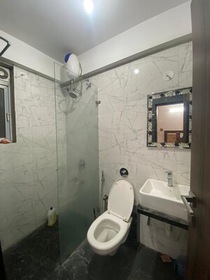Bathroom in 3 BHK Apartment at Benchmark Sirocco Grande, Punawale – for Rent